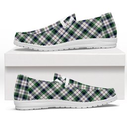 ScotsTee Shop Scottish MacNachten Dress Modern Tartan Plaid Canvas Loafer Shoes