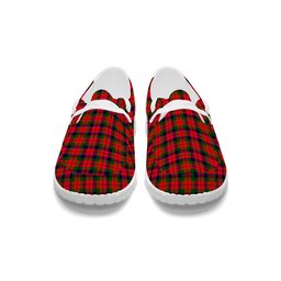 ScotsTee Shop Scottish MacNachten Modern Tartan Plaid Canvas Loafer Shoes