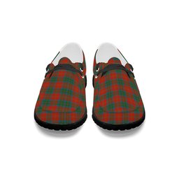ScotsTee Shop Scottish MacPherson of Cluny Ancient Tartan Plaid Canvas Loafer Shoes