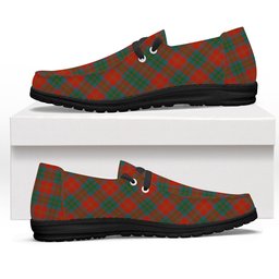 ScotsTee Shop Scottish MacPherson of Cluny Ancient Tartan Plaid Canvas Loafer Shoes