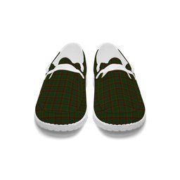 ScotsTee Shop Scottish MacNachten Hunting Tartan Plaid Canvas Loafer Shoes