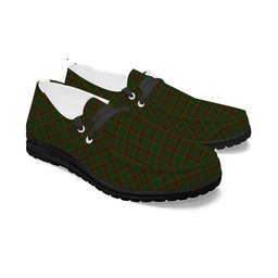 ScotsTee Shop Scottish Macnaghten Hunting Tartan Plaid Canvas Loafer Shoes