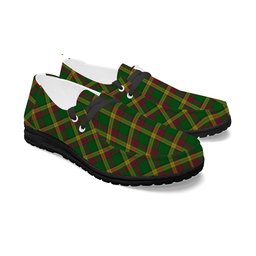 ScotsTee Shop Scottish MacMillan Anc Clans Originaux Tartan Plaid Canvas Loafer Shoes