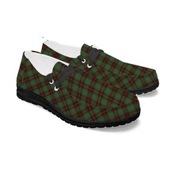 ScotsTee Shop Scottish MacPhee Hunting Modern Tartan Plaid Canvas Loafer Shoes