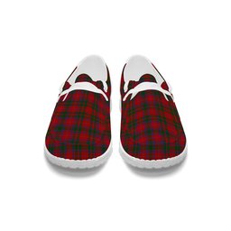 ScotsTee Shop Scottish MacQuarrie 3 Tartan Plaid Canvas Loafer Shoes