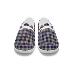 ScotsTee Shop Scottish MacRae of Conchra Tartan Plaid Canvas Loafer Shoes