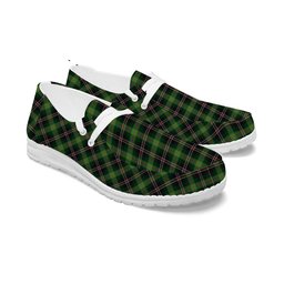 ScotsTee Shop Scottish Madewell Tartan Plaid Canvas Loafer Shoes