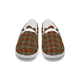 ScotsTee Shop Scottish MakGill Ancient Tartan Plaid Canvas Loafer Shoes