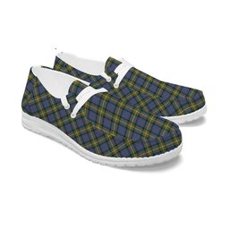 ScotsTee Shop Scottish MacSporran Ancient Tartan Plaid Canvas Loafer Shoes