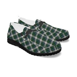 ScotsTee Shop Scottish Malcolm Dress Ancient Tartan Plaid Canvas Loafer Shoes