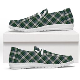 ScotsTee Shop Scottish Malcolm Dress Ancient Tartan Plaid Canvas Loafer Shoes