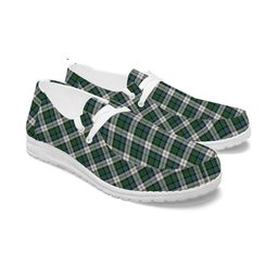 ScotsTee Shop Scottish Malcolm Dress Ancient Tartan Plaid Canvas Loafer Shoes