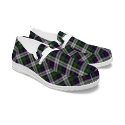 ScotsTee Shop Scottish Malcolm Dress Tartan Plaid Canvas Loafer Shoes