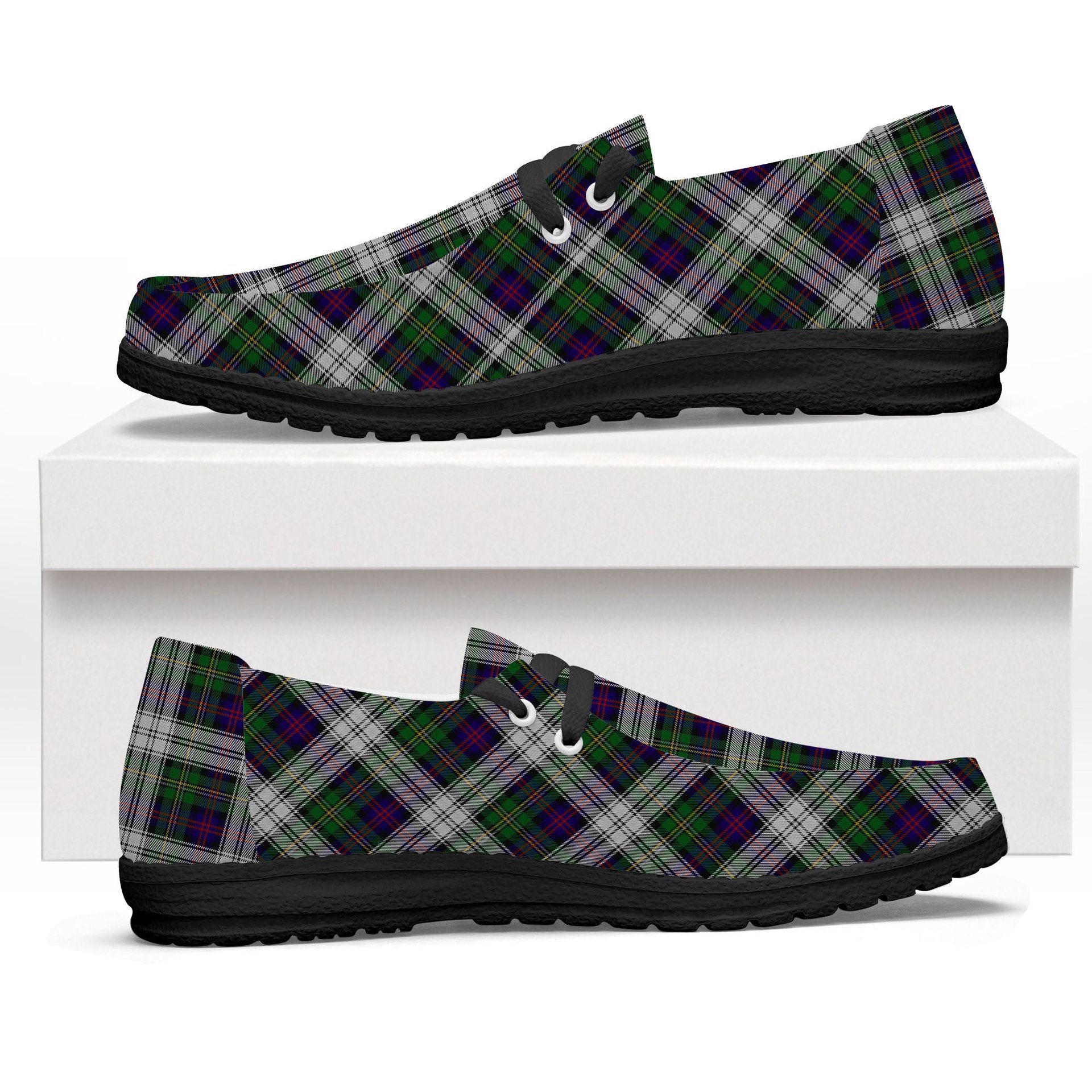 ScotsTee Shop Scottish Malcolm Dress Tartan Plaid Canvas Loafer Shoes