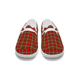 ScotsTee Shop Scottish MakGill Modern Tartan Plaid Canvas Loafer Shoes