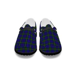 ScotsTee Shop Scottish Marshall of Keith Tartan Plaid Canvas Loafer Shoes