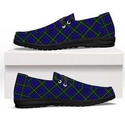 ScotsTee Shop Scottish Marshall of Keith Tartan Plaid Canvas Loafer Shoes