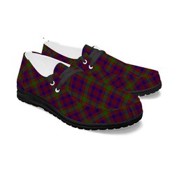 ScotsTee Shop Scottish MacTier of Durris Tartan Plaid Canvas Loafer Shoes