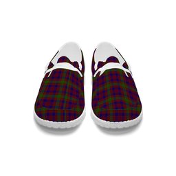 ScotsTee Shop Scottish MacTier of Durris Tartan Plaid Canvas Loafer Shoes