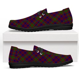 ScotsTee Shop Scottish MacTier of Durris Tartan Plaid Canvas Loafer Shoes