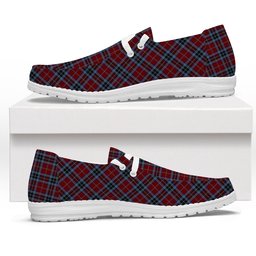 ScotsTee Shop Scottish MacTavish 2 Tartan Plaid Canvas Loafer Shoes