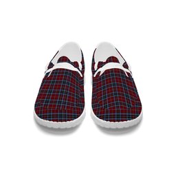 ScotsTee Shop Scottish MacTavish 2 Tartan Plaid Canvas Loafer Shoes