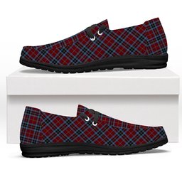 ScotsTee Shop Scottish MacTavish 2 Tartan Plaid Canvas Loafer Shoes