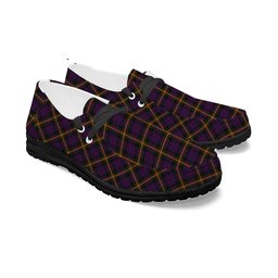 ScotsTee Shop Scottish MacSporran Tartan Plaid Canvas Loafer Shoes