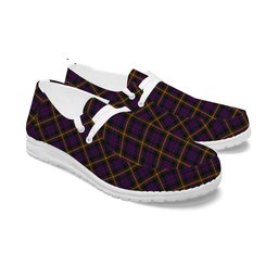 ScotsTee Shop Scottish MacSporran Tartan Plaid Canvas Loafer Shoes