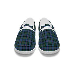 ScotsTee Shop Scottish Malcolm of Berwick Ancient Tartan Plaid Canvas Loafer Shoes