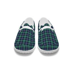 ScotsTee Shop Scottish MacTaggart Ancient Tartan Plaid Canvas Loafer Shoes
