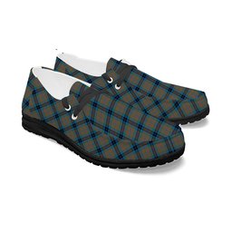 ScotsTee Shop Scottish MacThomas Hunting Ancient Tartan Plaid Canvas Loafer Shoes