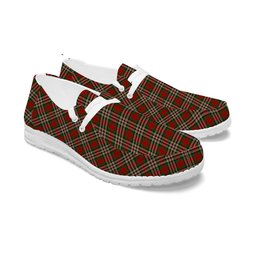 ScotsTee Shop Scottish MakGill Tartan Plaid Canvas Loafer Shoes