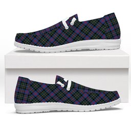 ScotsTee Shop Scottish Malcolm of Berwick Modern Tartan Plaid Canvas Loafer Shoes