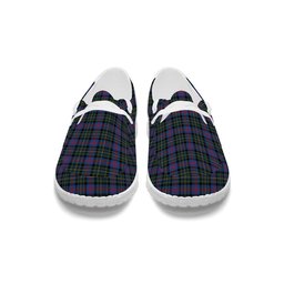 ScotsTee Shop Scottish Malcolm of Berwick Modern Tartan Plaid Canvas Loafer Shoes