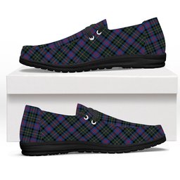 ScotsTee Shop Scottish Malcolm of Berwick Modern Tartan Plaid Canvas Loafer Shoes