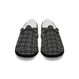 ScotsTee Shop Scottish MacThomas Hunting Modern Tartan Plaid Canvas Loafer Shoes