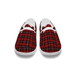 ScotsTee Shop Scottish Marjoribanks Tartan Plaid Canvas Loafer Shoes