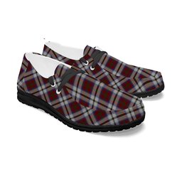 ScotsTee Shop Scottish McCulloch Dress Tartan Plaid Canvas Loafer Shoes