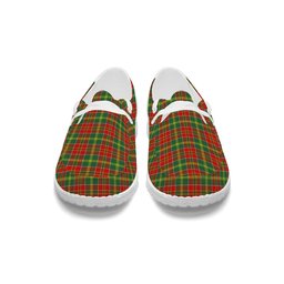 ScotsTee Shop Scottish McDonald of Kingsburgh Modern Tartan Plaid Canvas Loafer Shoes
