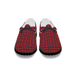 ScotsTee Shop Scottish McDonald of Glenaladale Modern Tartan Plaid Canvas Loafer Shoes
