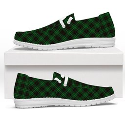 ScotsTee Shop Scottish McAuley of Lewis Tartan Plaid Canvas Loafer Shoes