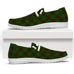 ScotsTee Shop Scottish McAlister of Glenbarr Hunting Tartan Plaid Canvas Loafer Shoes