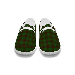 ScotsTee Shop Scottish McAlister of Glenbarr Hunting Tartan Plaid Canvas Loafer Shoes