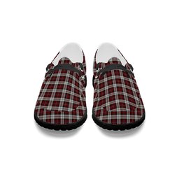ScotsTee Shop Scottish McCandlish Arisaid Red Tartan Plaid Canvas Loafer Shoes