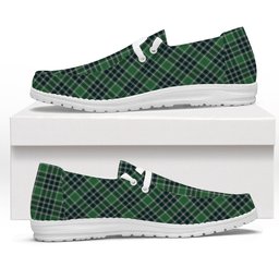 ScotsTee Shop Scottish McDonald Lord of the Isles Hunting Modern Tartan Plaid Canvas Loafer Shoes