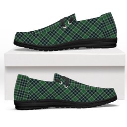 ScotsTee Shop Scottish McDonald Lord of the Isles Hunting Modern Tartan Plaid Canvas Loafer Shoes