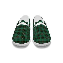 ScotsTee Shop Scottish McAlpin Ancient Tartan Plaid Canvas Loafer Shoes