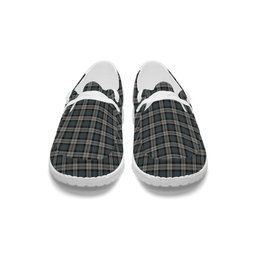 ScotsTee Shop Scottish McCandlish Dress Grey Tartan Plaid Canvas Loafer Shoes
