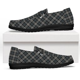 ScotsTee Shop Scottish McCandlish Dress Grey Tartan Plaid Canvas Loafer Shoes